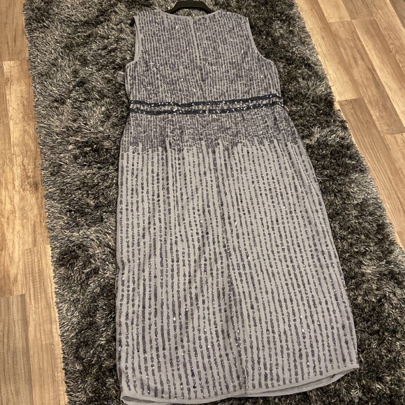 Mac Duggal Dresses Nwot Mac Duggal Gray Sequin Midi Dress Poshmark